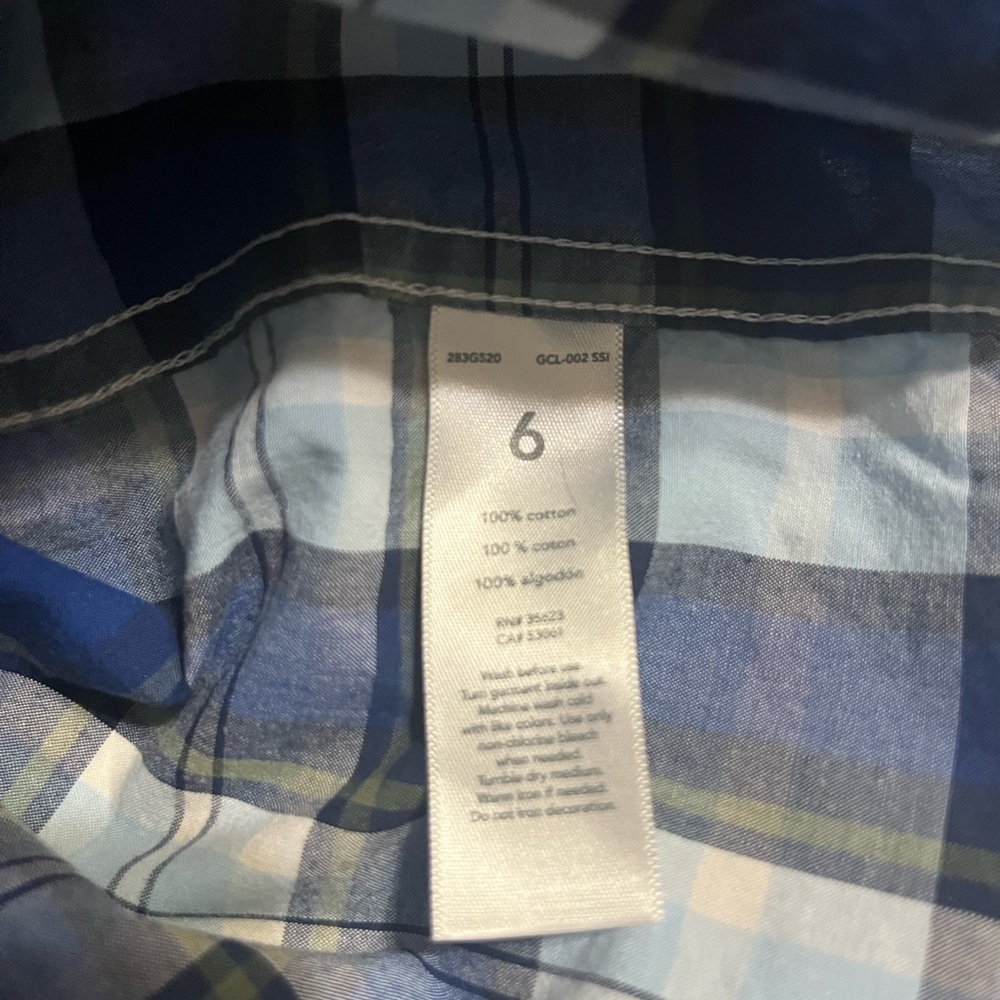 Carter’s Boy’s Plaid Long-sleeve Cotton Button Down Shirt - Picture 4 of 4